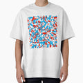 Comic book explosion - red blue black by Thecolorschemer