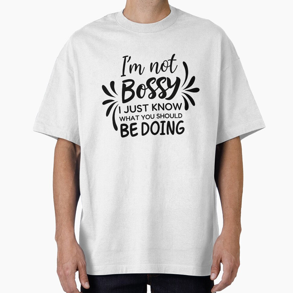 I’m Not Bossy Quote Typography Design | Funny Sarcastic Quote | Bold Feminist Statement | Sassy Typography Art by PnrArtDesign