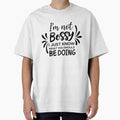 I’m Not Bossy Quote Typography Design | Funny Sarcastic Quote | Bold Feminist Statement | Sassy Typography Art by PnrArtDesign
