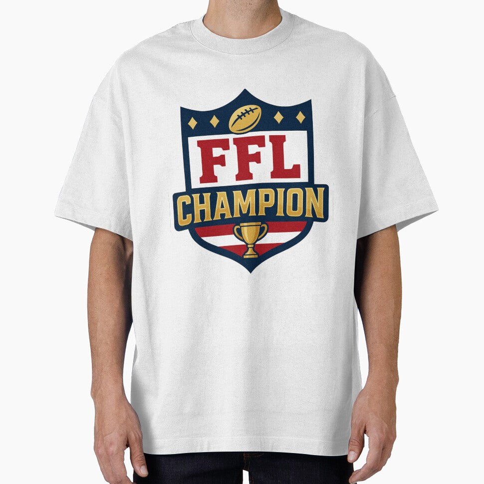 Fantasy Football Champion Sticker | FFL League Winner Trophy Gift Logo by CoachEkong