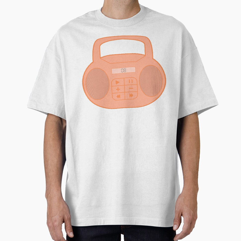 Early 2000s Aesthetic Y2K Peach Boom Box by Creations-By-Em