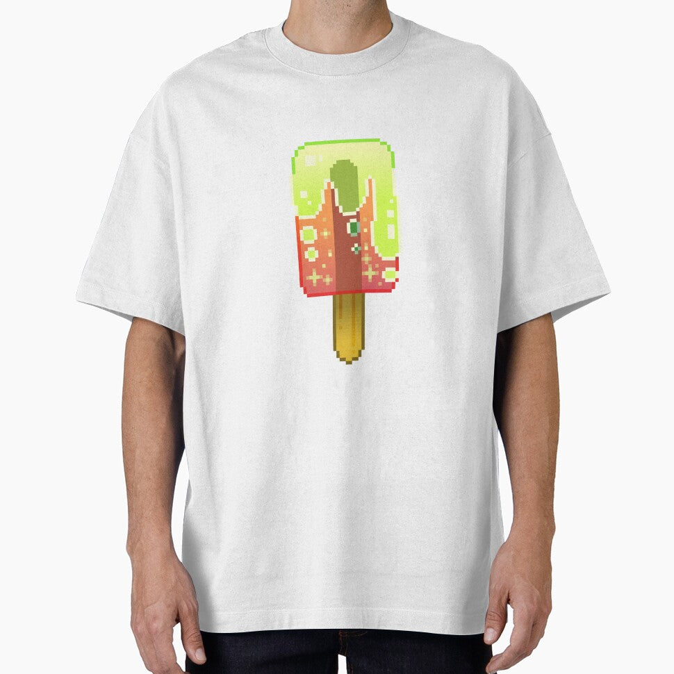 Pixel Art - Orange/Yellow Galaxy Popsicle by Kaiko-Roku
