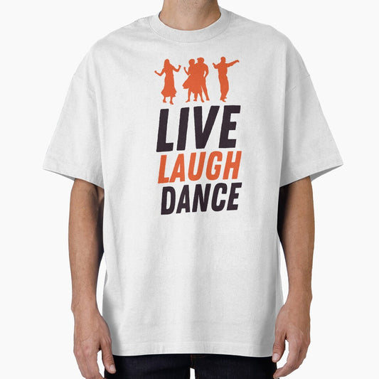 Live Laugh Dance - Short Motivational Phrase | Colorful Stylish Dance Typography by Delandor