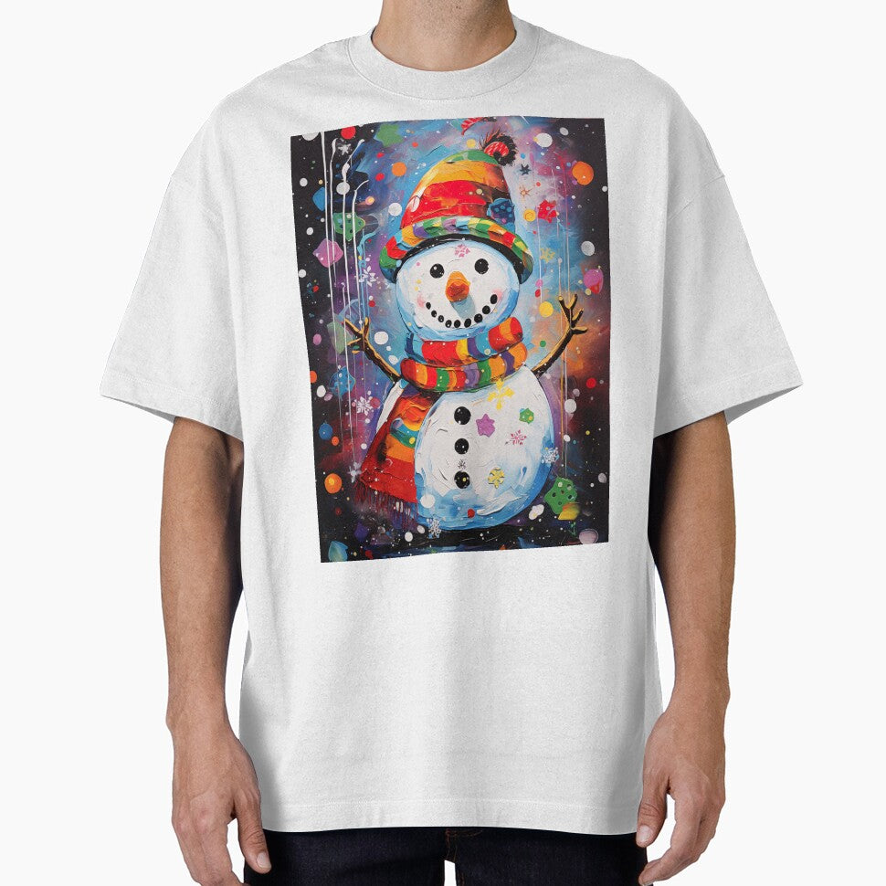 Jolly Snowman Pop Art Style by MCGrafxStudio
