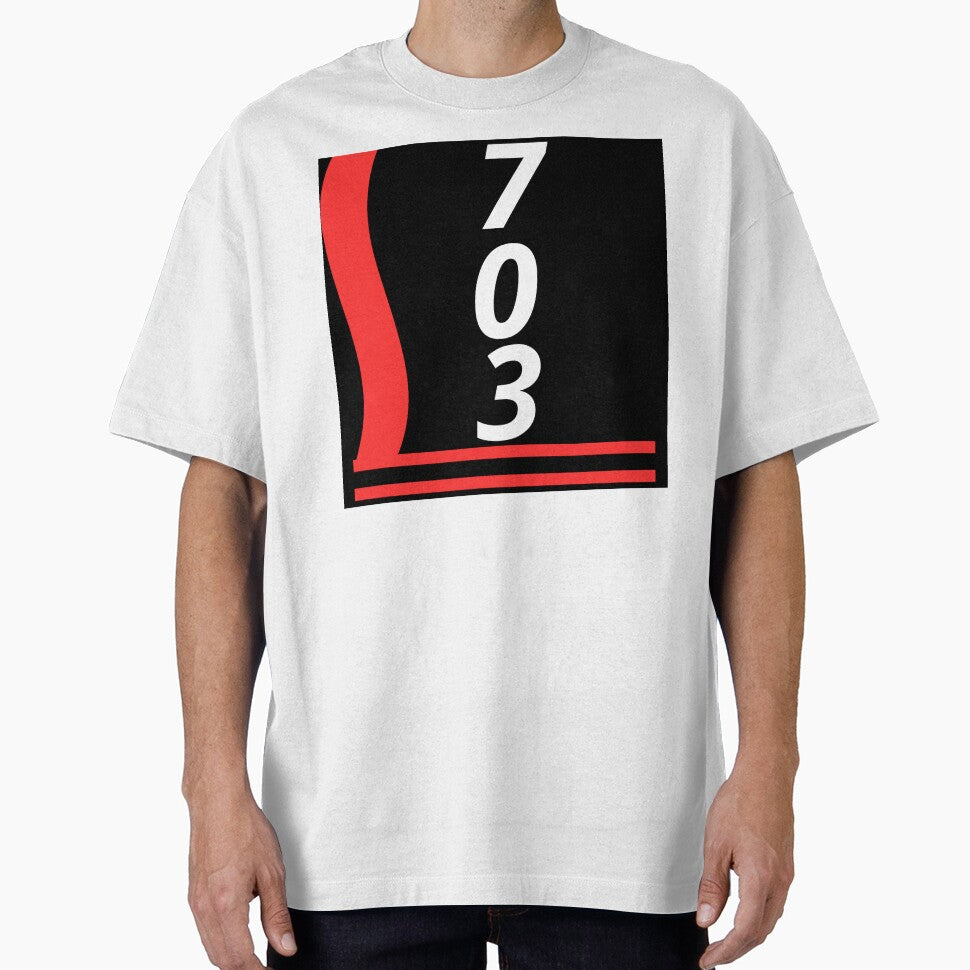 L703 BRAND. Straight red line,thick at botom. Vertical line with zigzag. by lukasz703