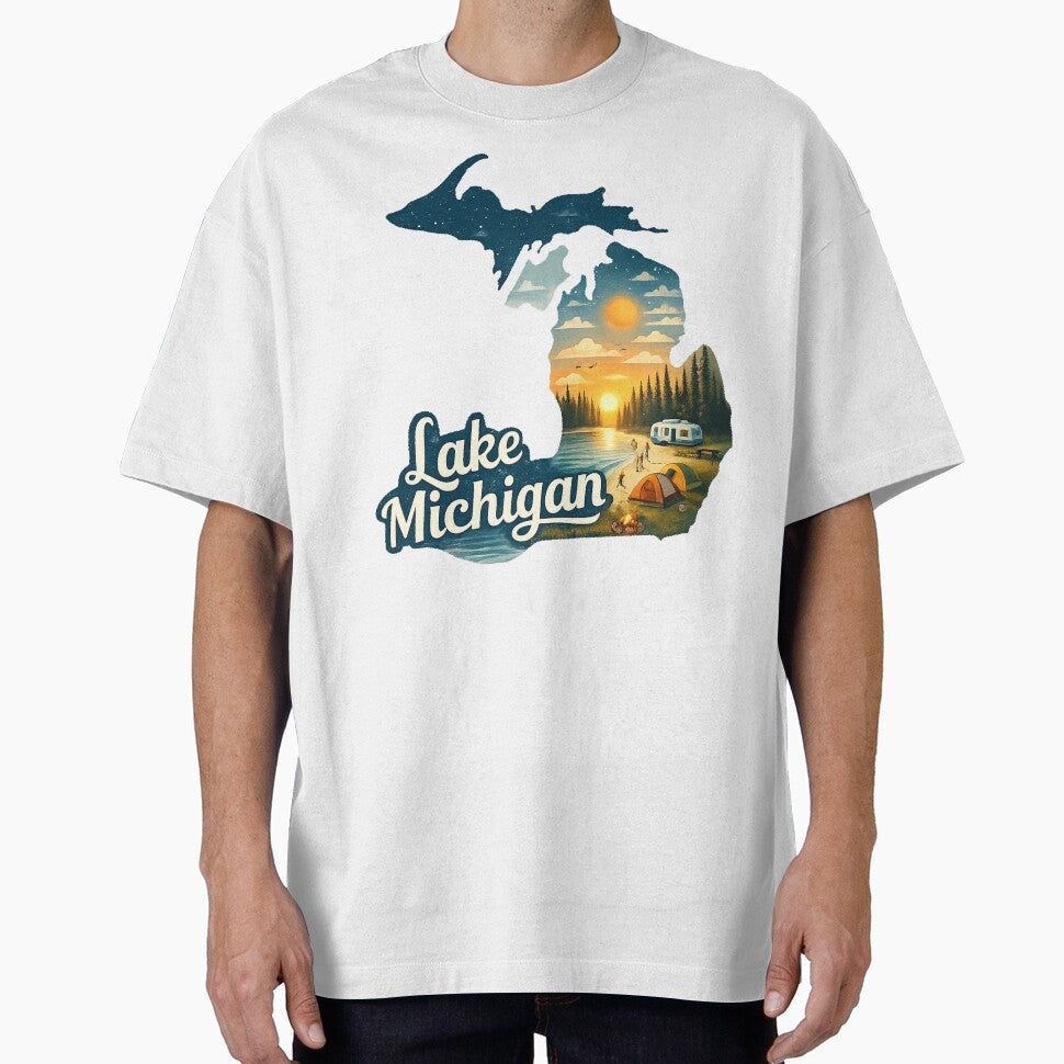 Lake Michigan Travel Art by maximinano100k
