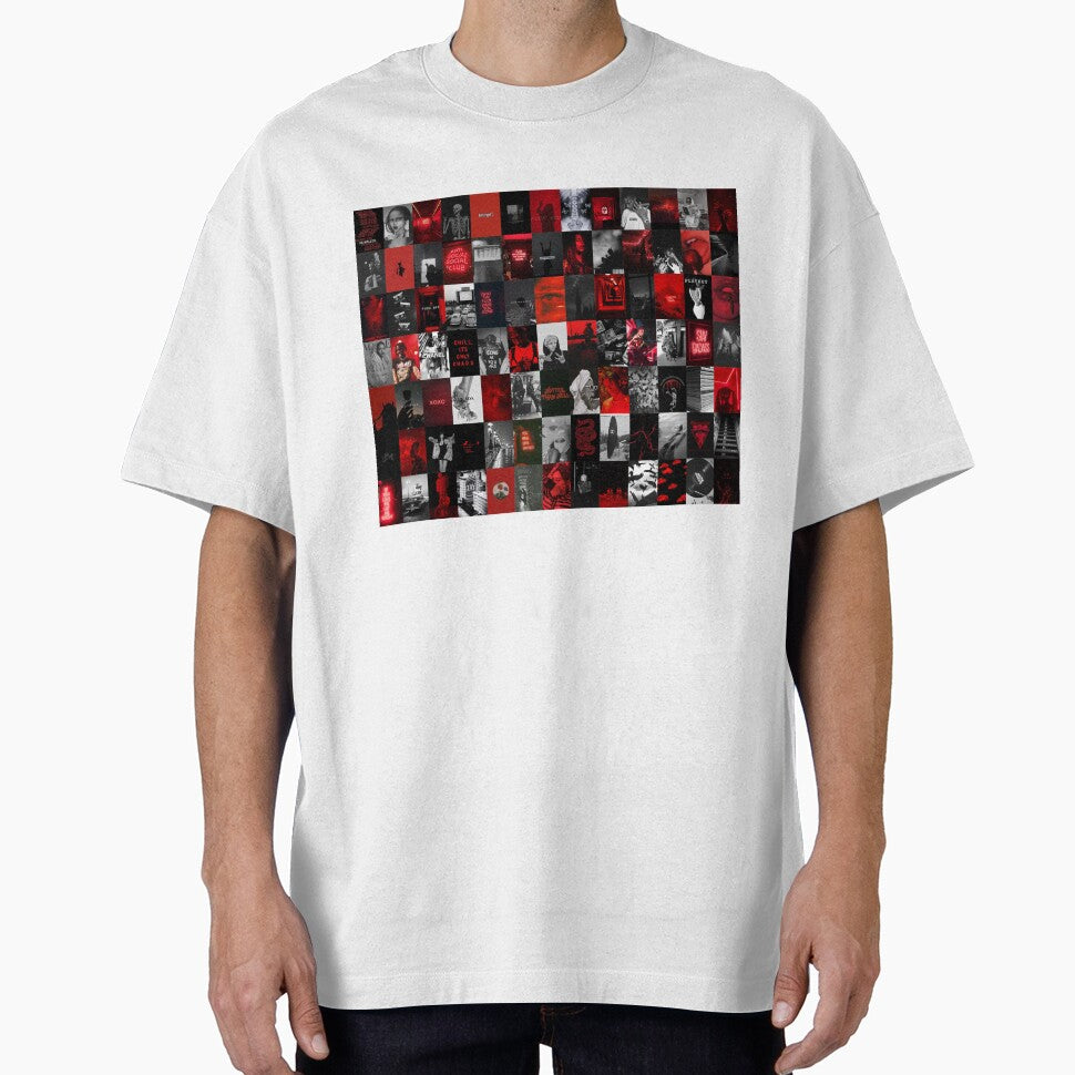 Red and Black Grunge Aesthetic Collage by sndparisian