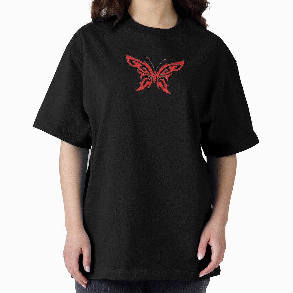 Cyber y2k butterfly red by tuniga