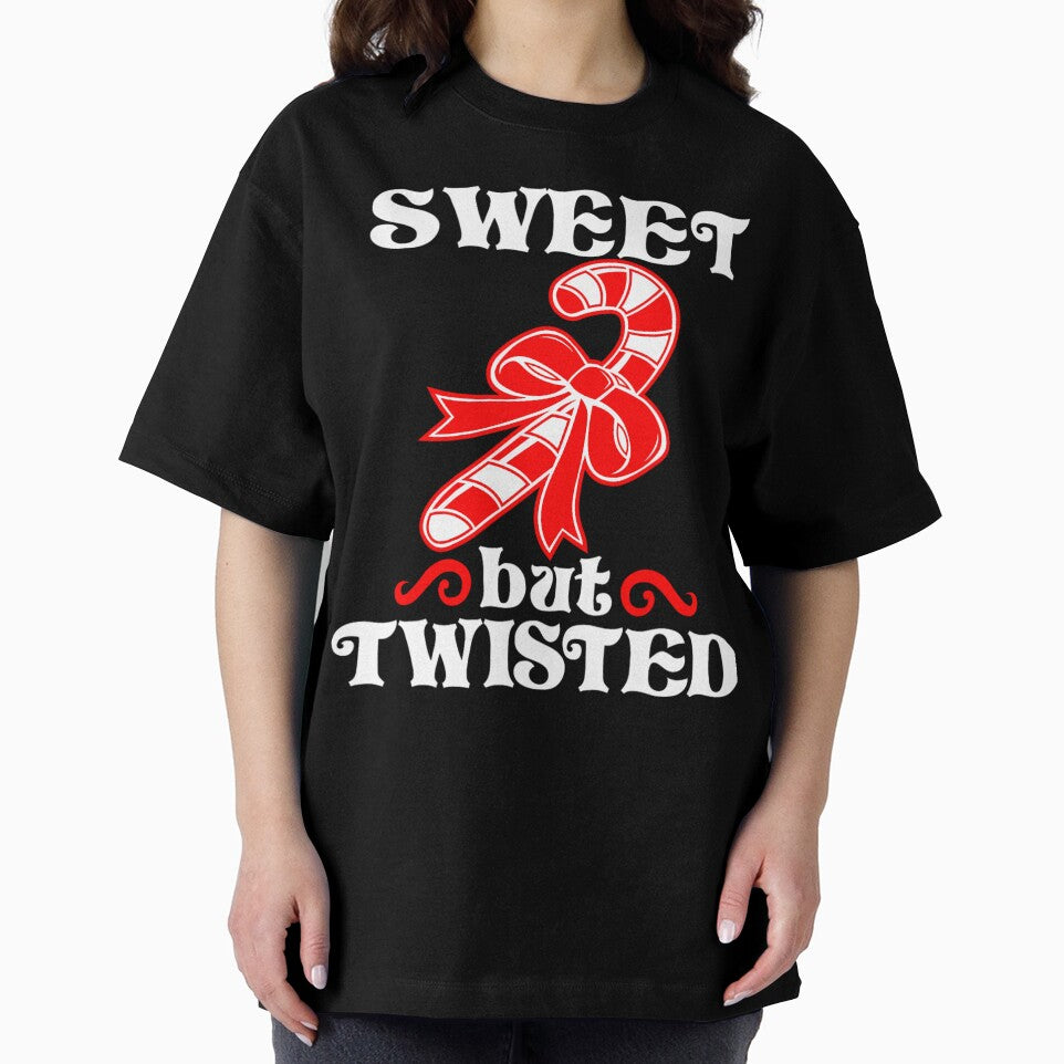Candy Cane Sweet But Twisted Funny Christmas Short Sleeve by ireenefantien