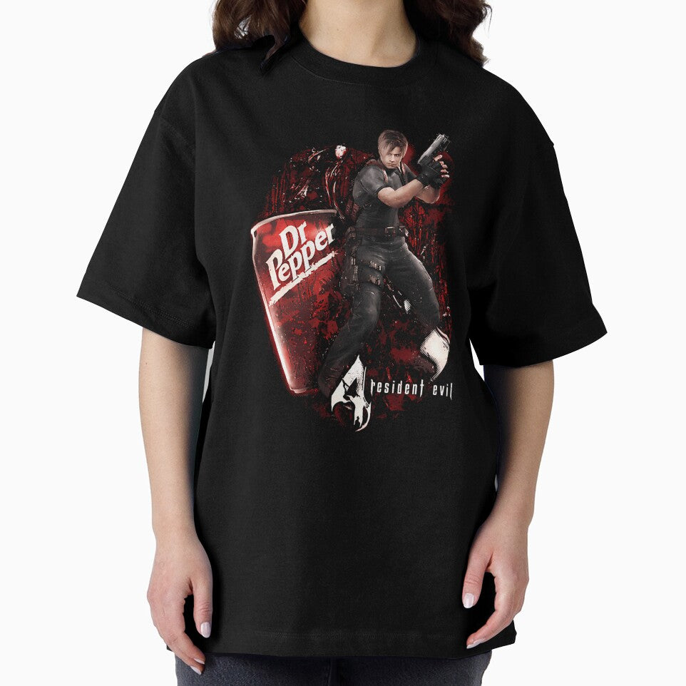 The Resident Evil Leon Dr. Pepper Collaboration Gamer Unisex Streetwear Menswear Womenswear For Fans by SelfShop