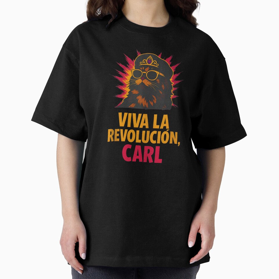 Funny Revolution Cat Viva La Revolucion Carl Princess Tiara Sunglasses Art by DuneHaicna