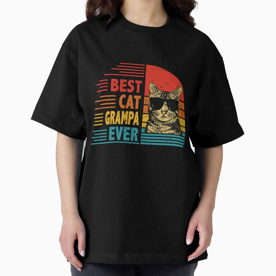 Vintage Retro Best Cat Grampa Ever Funny Cat Lover Father's Day Gift by EdwinaEmmanoiCo