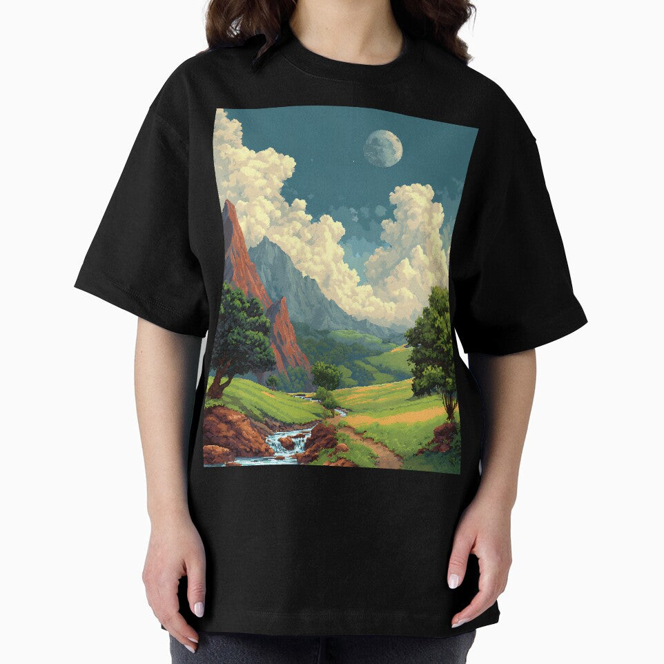 Retro Pixel Art Landscape by bapupa