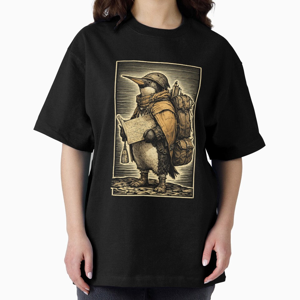 The Penguin Cartographer of Lost Roads by ThuHungart