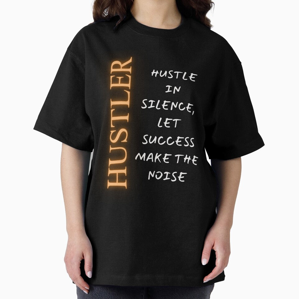 Street Hustler Graphic Tee - 'Hustle in Silence' T-Shirt Streetwear T-Shirt by That90sGuyNZ
