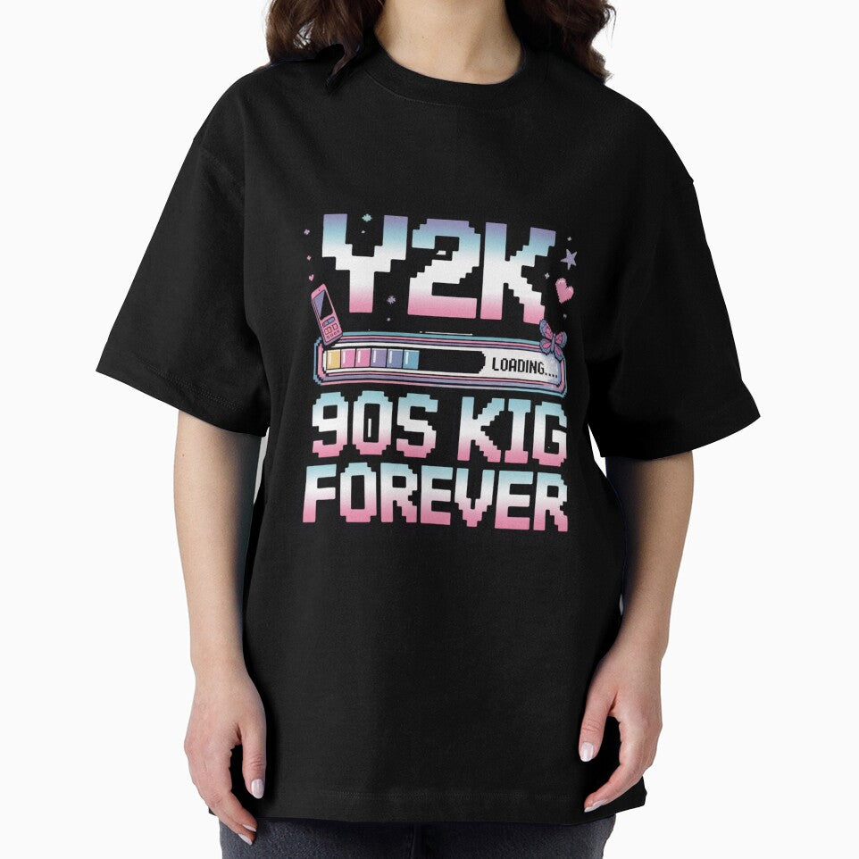 Y2K Loading – 90s Kid Forever Retro Tee by Ashley critters