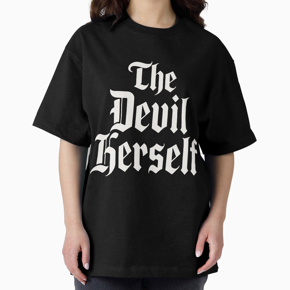 The Devil Herself Dark Feminine Gothic Humor Occult Aesthetic Vintage Design by kiralynstration