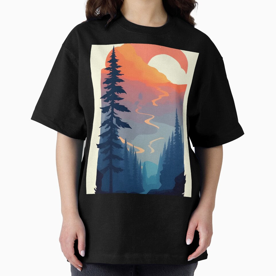 Find the Perfect Minimalist Landscape Mountain Trees Print for Your Style and Taste by supeart