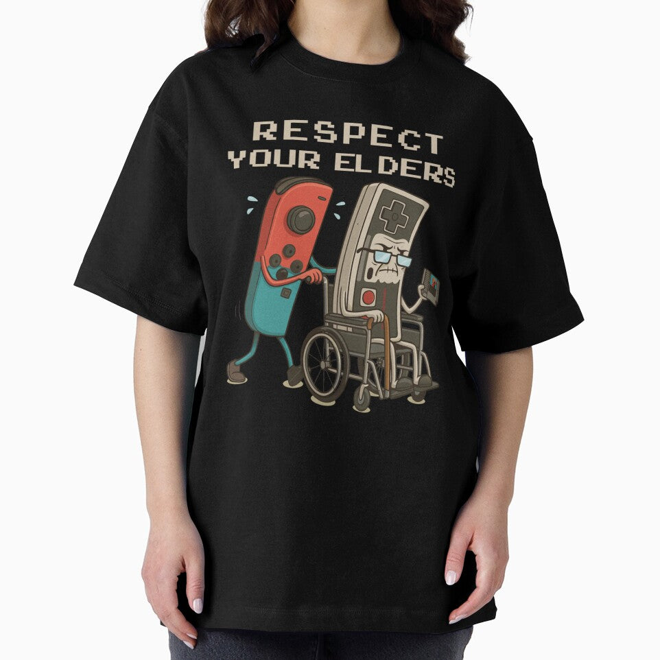Respect Your Elders Retro Gaming Funny Gamer Controller 80s by AnitaBice