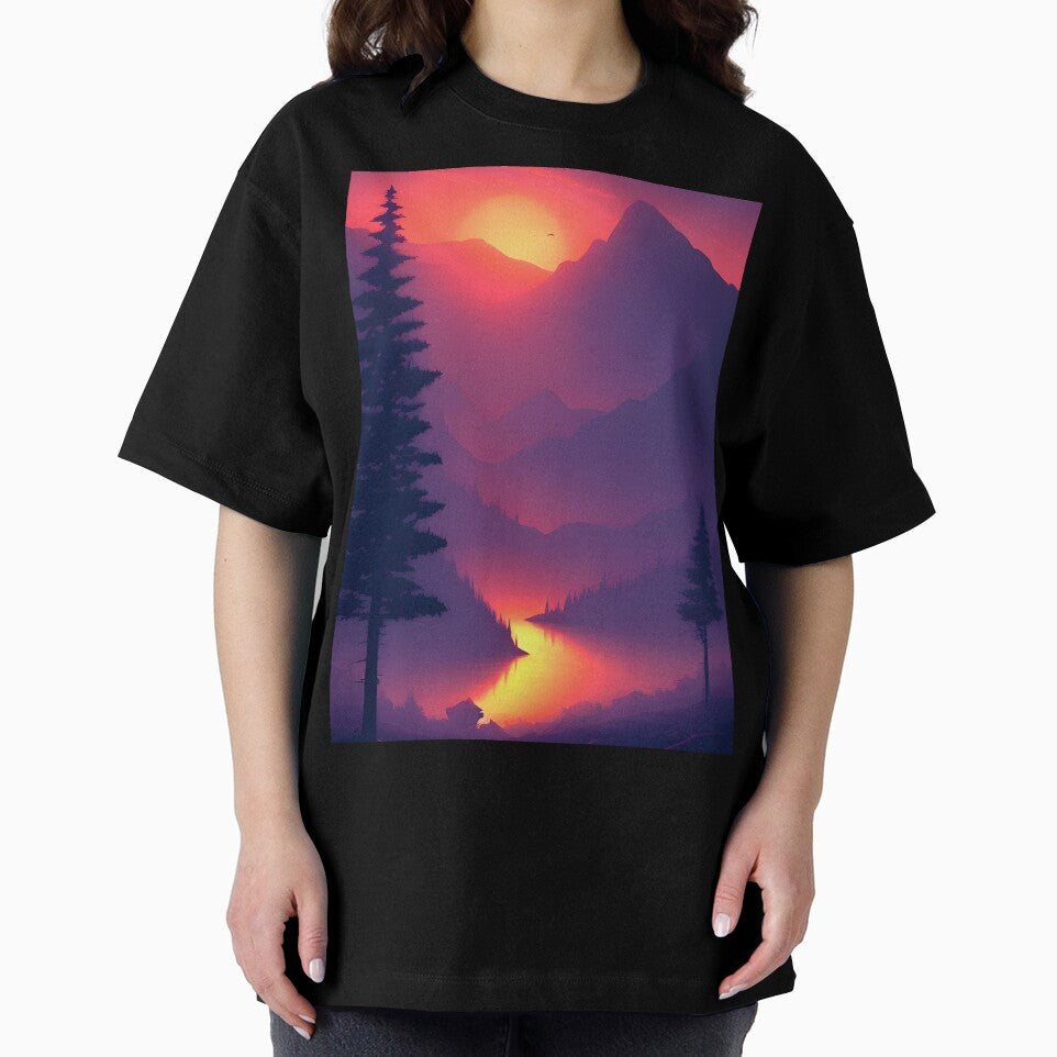 Find Your Perfect Minimalist Landscape Mountain Trees Print: From Art to Home Decor by supeart