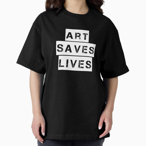 Art Saves Lives - white and black creativity quote by thephoenixsoul