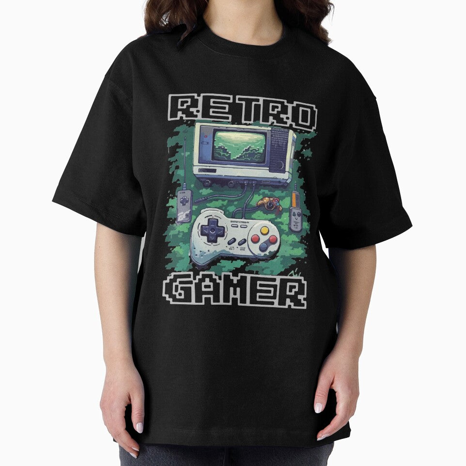 Old School Video Games – Retro Pixel Artwork | Retro Gamer Pixel Tee by Hussar08