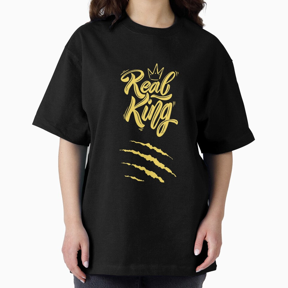 Real King Printed Graphic T-Shirt by KARSCORP