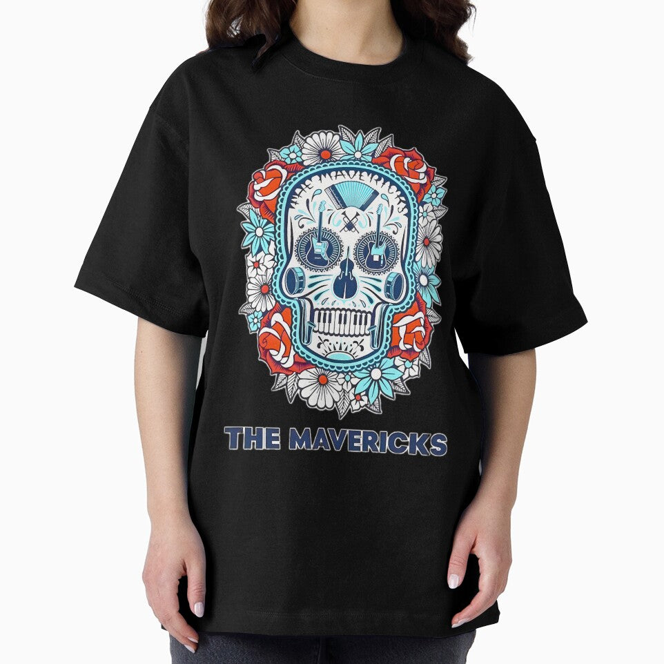 The Mavericks Sugar Skull Music Art By Merch Limited Edition by luayhail