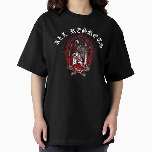 All Regrets Blood Red Rose And Gun Gothic Tattoo Girl by darknessjeff86