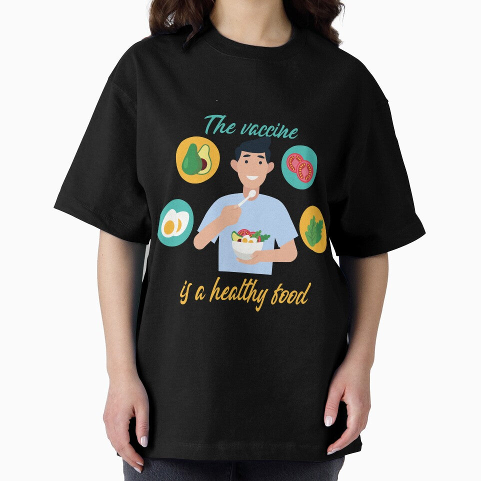 The vaccine is a healthy food , Fruits Veganism Healthy Food Vegetarian ,Vegan Gifts Short-Sleeve Unisex T-Shirt by shinoshop