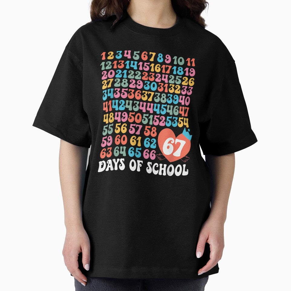 67Th Day Of School Teacher Kids Funny Six Seven 100Th Days by merlinnears