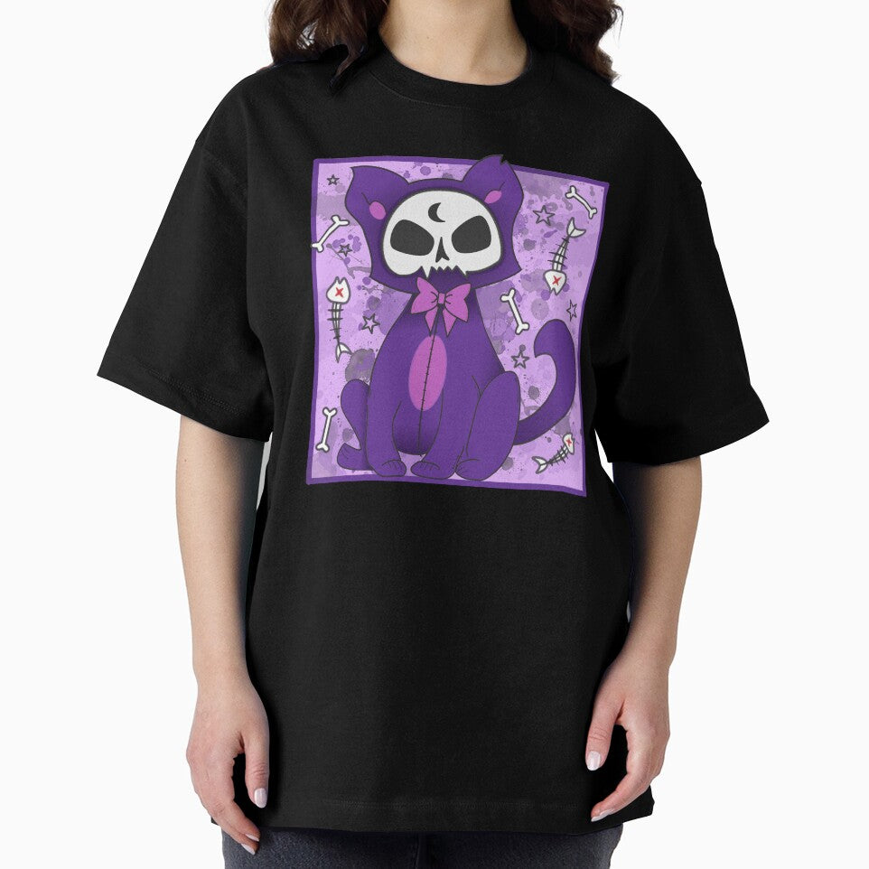 Pastel goth cute purple cat by Kink Collective
