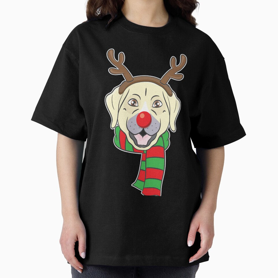 Funny Christmas Dog Xmas Reindeer Labrador Holiday Gift by haselshirt