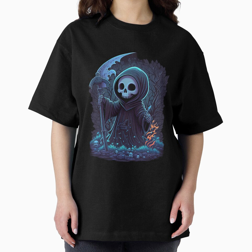 Cute Grim Reaper in Alternative Goth Style: Adorable and Unique Illustration by The-Sinister