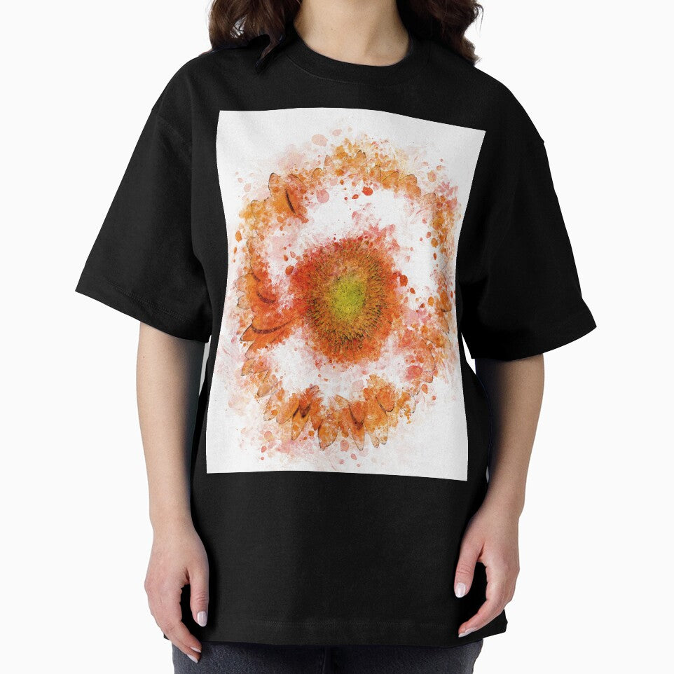 Orange gerbera Abstract color by artdragongift 15