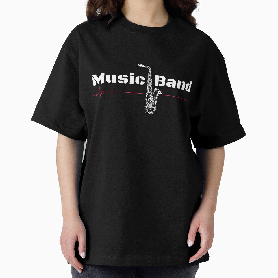 Music band saxophone by Quartztree Shirts