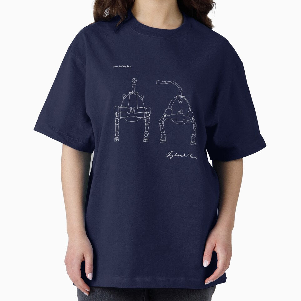 Fire Safety Robot blueprint - Prints & T-shirt by iylandmoncee