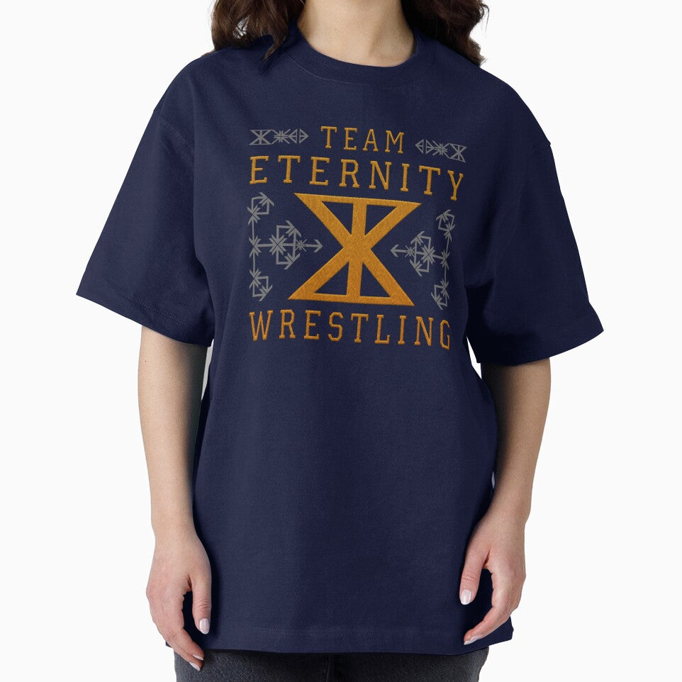 geometric varsity sports wrestling team - embroidery iron patch textured graphic artwork by hayrpictures