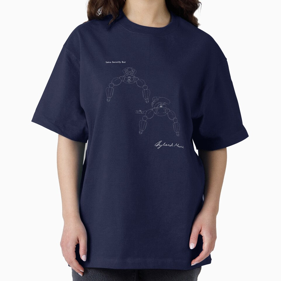 Tetra Security Robot blueprint - Prints & T-shirt by iylandmoncee
