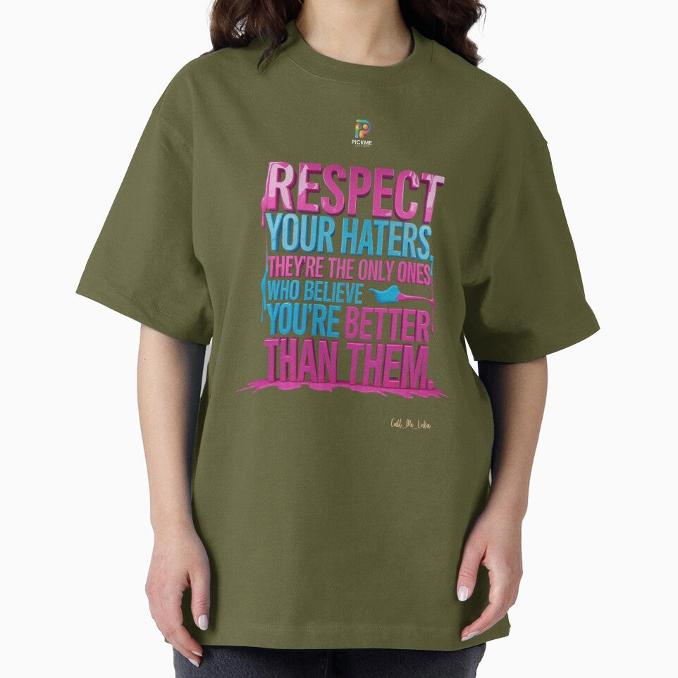 Respect Your Haters – Bold Motivational Street Art Quote by PickMeLGK
