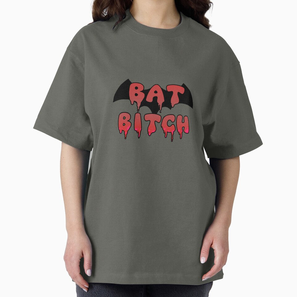 BAT BITCH (red) by cottonlacey