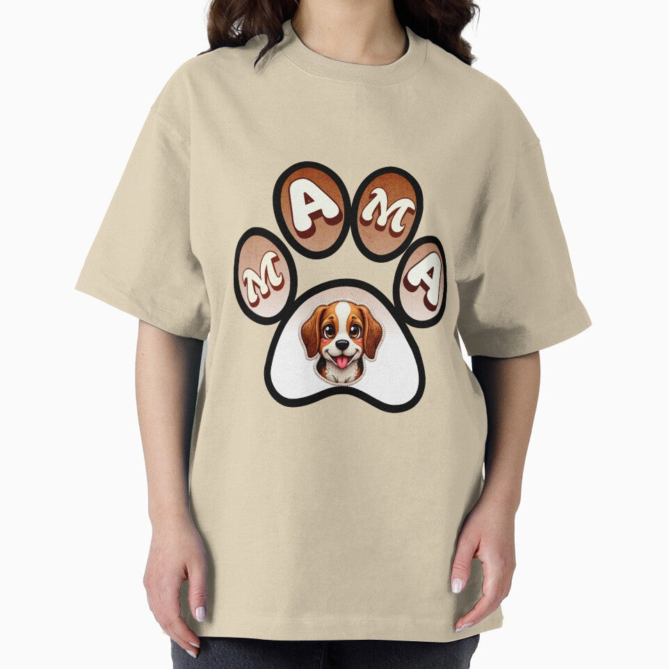Cute Mama Paw Print Dog Mom Design Puppy Illustration Gift for Pet Lovers by ArtDesignTp