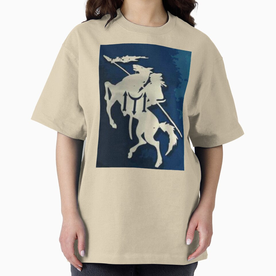Horse Rider print Cotton T-shirt by storeInsight