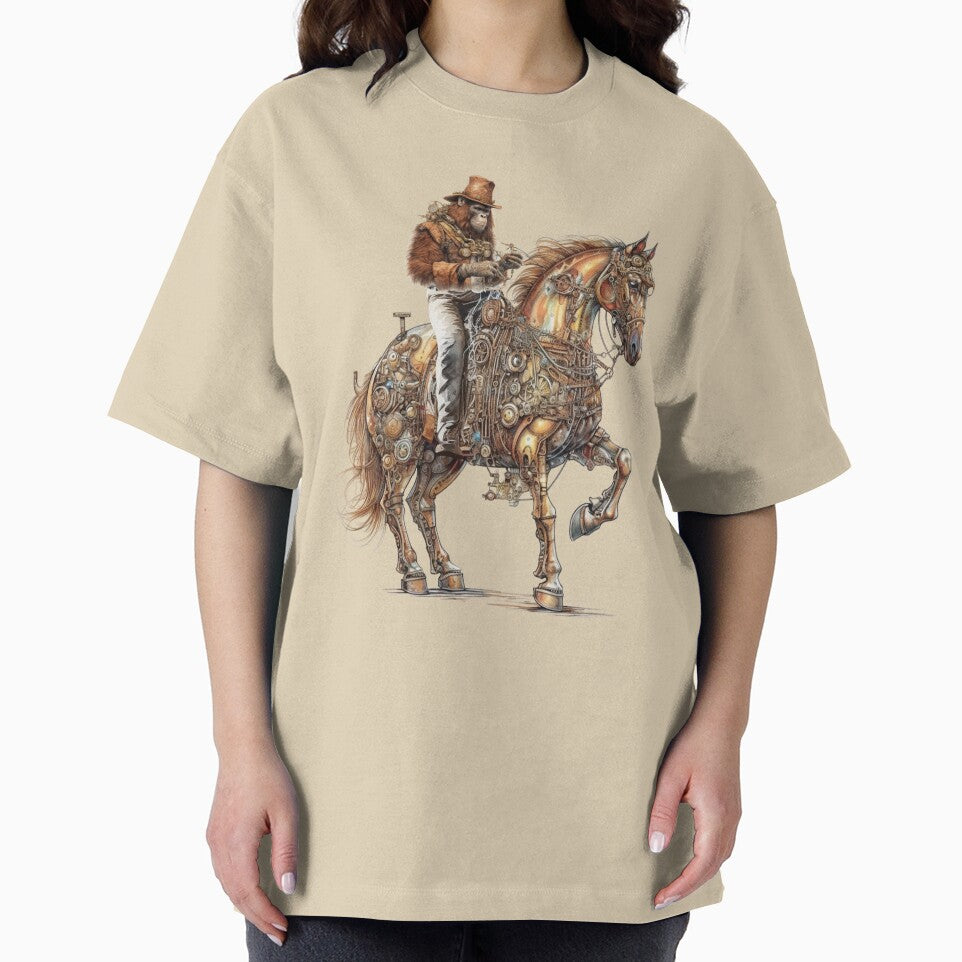 Steampunk Orangutan Riding by Astralia