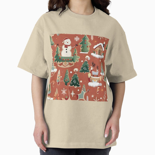 Beautiful Retro Boho Abstract Christmas Holiday Pattern by PlanetMarker
