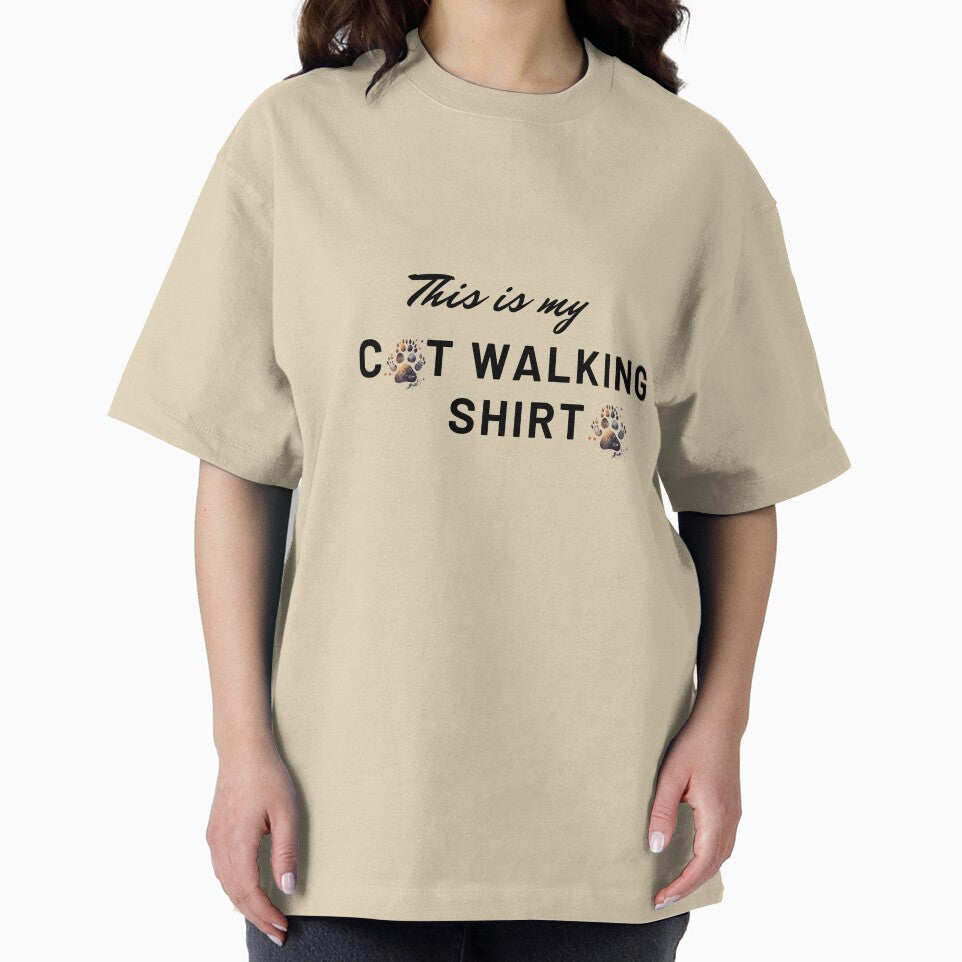 This is my cat walking shirt/ Custom Design Unisex Shirt by ShopminaTresors