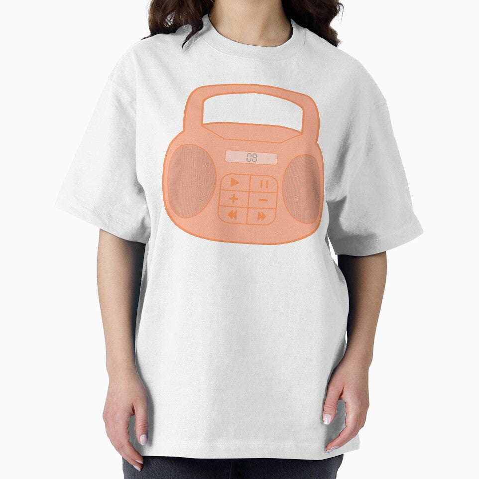 Early 2000s Aesthetic Y2K Peach Boom Box by Creations-By-Em