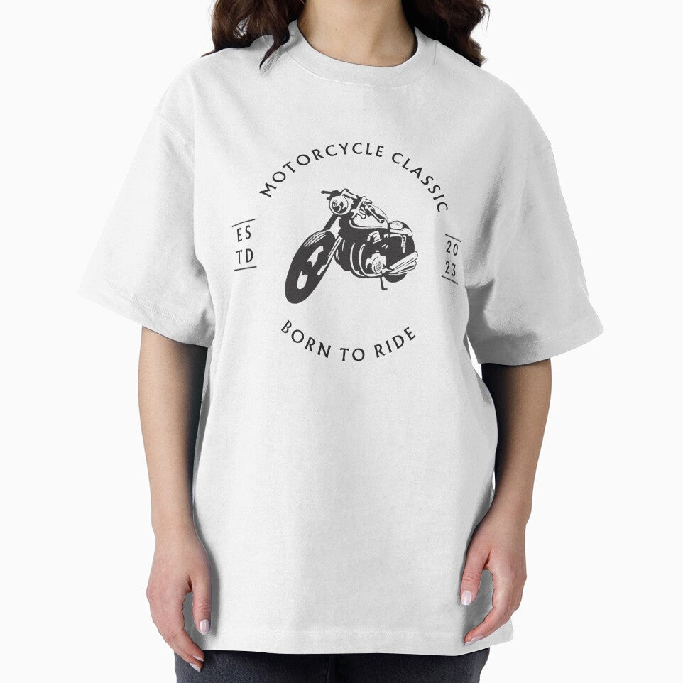 MotorCycle Classic Graphic Printed T-Shirt by KARSCORP