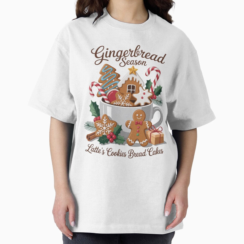 Gingerbread Season Sweat Christmas Crew Neck, Gingerbread Latte by RayArmstrong