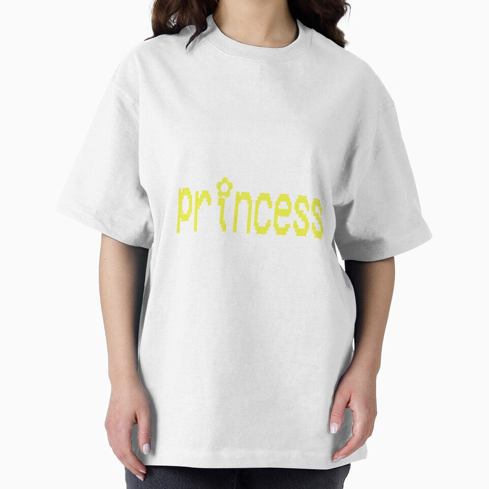 y2k yellow video game "princess" text by stickersbyro ☆